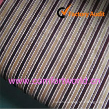 Jacquard Chenille Striped Sofa Fabirc Plain Dyed